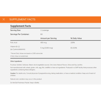 Vitamin B-12 5000mcg 60pas.