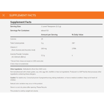 Acerola 4:1 Extract Powder 170g