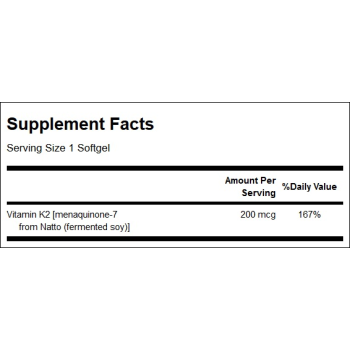 Vitamin K-2 200 mcg