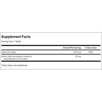 Kelp Iodine Source 225 mcg 250 tab.