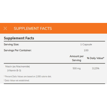 Niacinamide 500 mg 100 caps