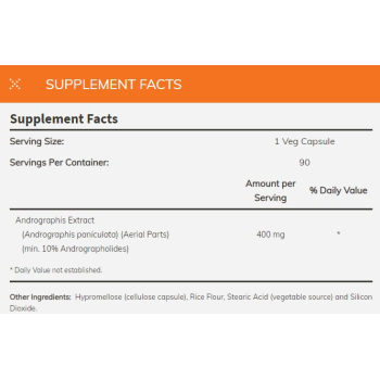 Andrographis Ekstrakt 400 mg 90 vc