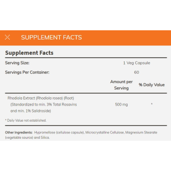 Rhodiola 500 mg 60 vc