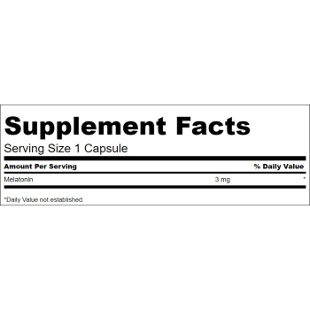 Melatonina 3 mg 120 kaps.