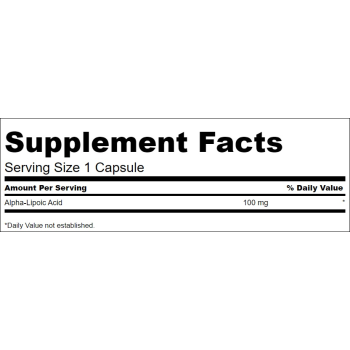 Alpha Lipoic Acid 100 mg 120 caps