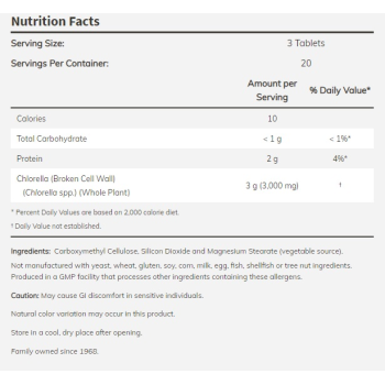 Chlorella 1000 mg 60 tab.