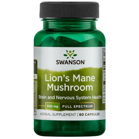 Soplówka Jeżowata (Lion's Mane Mushroom) 500 mg 60 kaps.