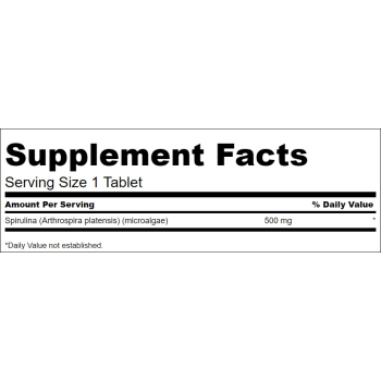 Spirulina 500 mg 180 tab.