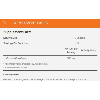 L-Tyrosine 500mg 120 caps