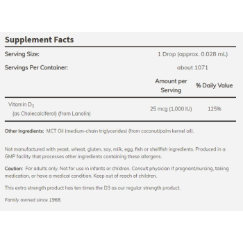 Vitamin D-3 1000 IU 30 ml