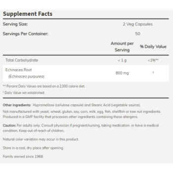 Echinacea 400 mg 100 vcaps