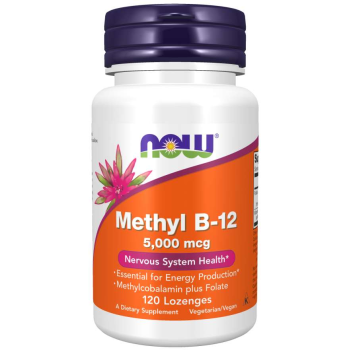 Now Foods Methylcobalamin Vitamin B-12 5000 mcg 60 loz.