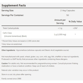 Cat's Claw 120 vcaps