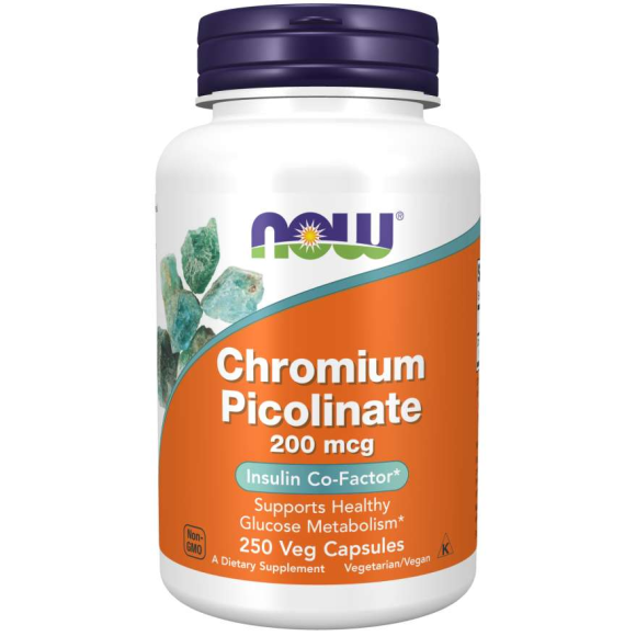 Now Foods Pikolinian Chromu 200 mcg 250 kaps.