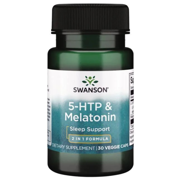 Swanson 5-HTP & Melatonin 50mg/3mg 30 vcaps