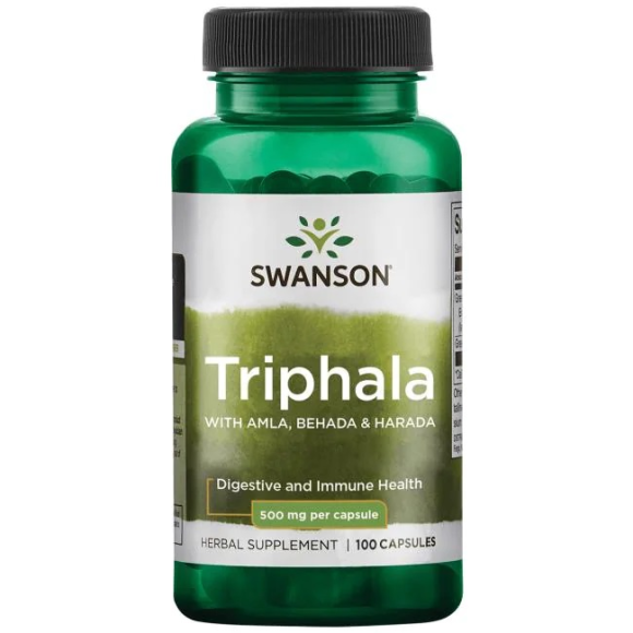 Swanson Triphala with Amla, Behada & harada 500 mg 100 caps