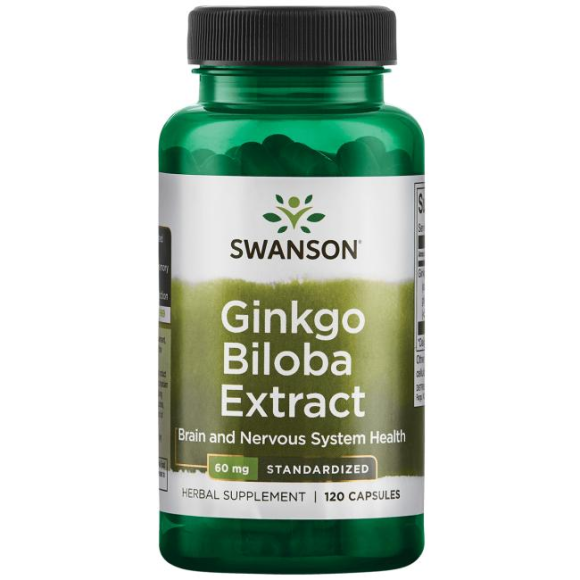 Ginkgo Biloba Extract - Standarized 60 mg 120 caps