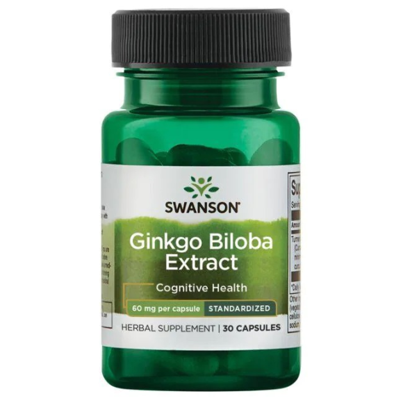 Ginkgo Biloba Extract - Standarized 60 mg 120 caps