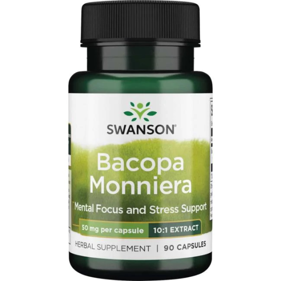 Swanson Bacopa Monniera 10:1 Extract 50 mg 90 caps