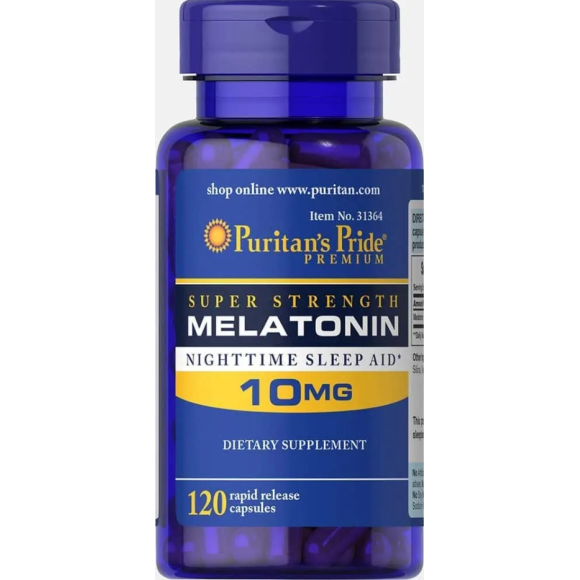 Puritan's Pride Melatonina 10 mg 120 kaps.