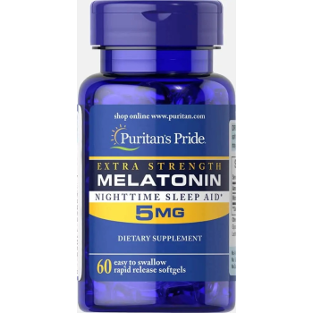 Puritan's Pride Melatonina 5 mg 60 kaps.