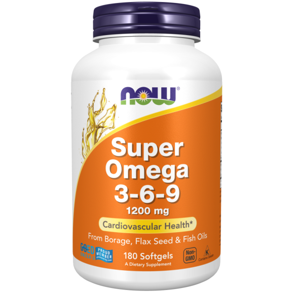 Now Foods Super Omega 3-6-9 1200 mg 180 sgels