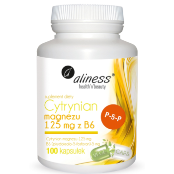 Aliness Magnesium Citrate with B6 (P-5-P) 100 vcaps