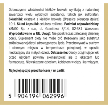 Yango Kiełki brokuła - ekstrakt 10:1 120 kaps.