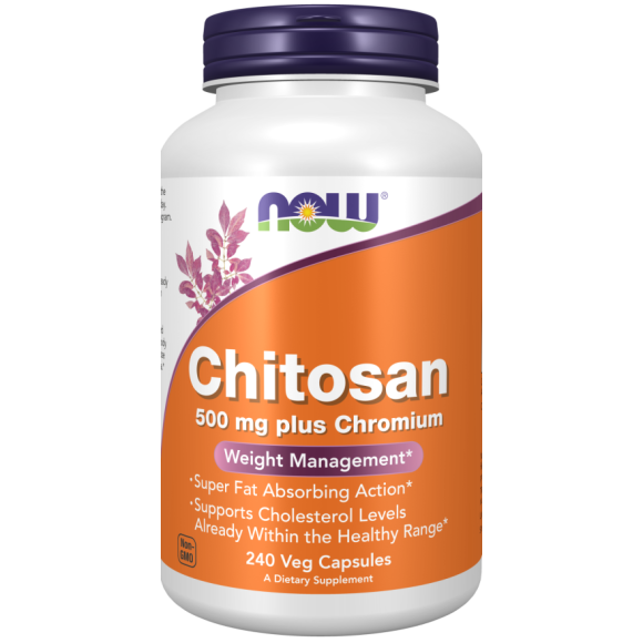 Now Foods Chitosan + Chromium 500/100 mg 120 vcaps