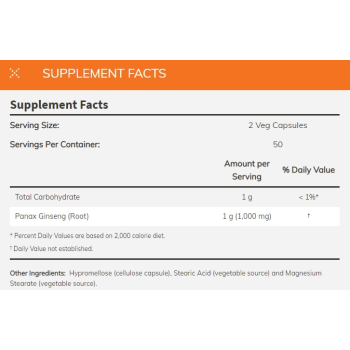 Panax Ginseng 500 mg 100 vc