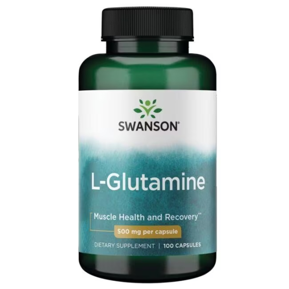 Swanson L-Glutamina 500 mg 100 kaps.