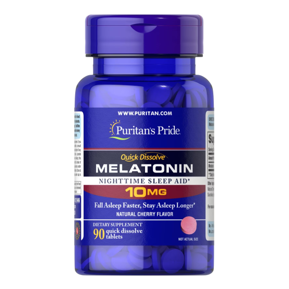 Puritan's Pride Quick Dissolve Melatonina 10 mg 90 tabs