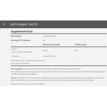 L-Citrulline 750mg 90vc