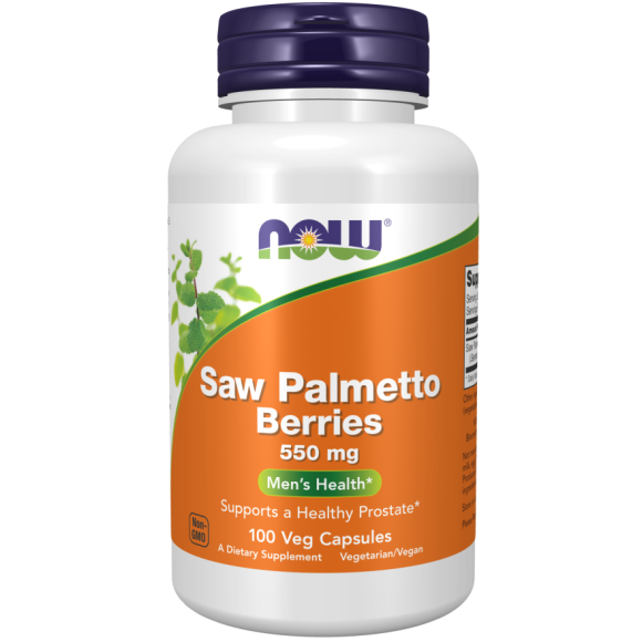 Now Foods Saw Palmetto Berries 550 mg 100 vcaps