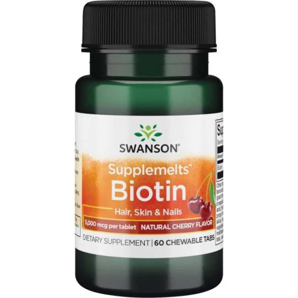 Swanson Biotyna 5000 mcg 60 tab. do ssania