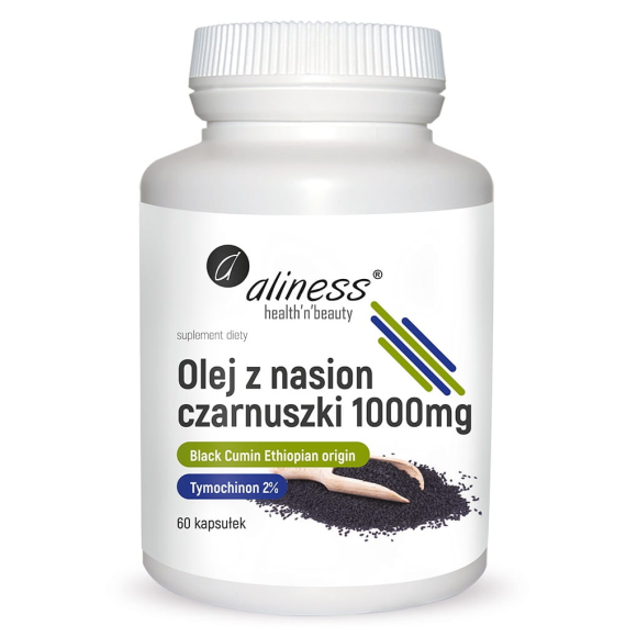 Aliness Olej z nasion czarnuszki 1000 mg 60 kaps.