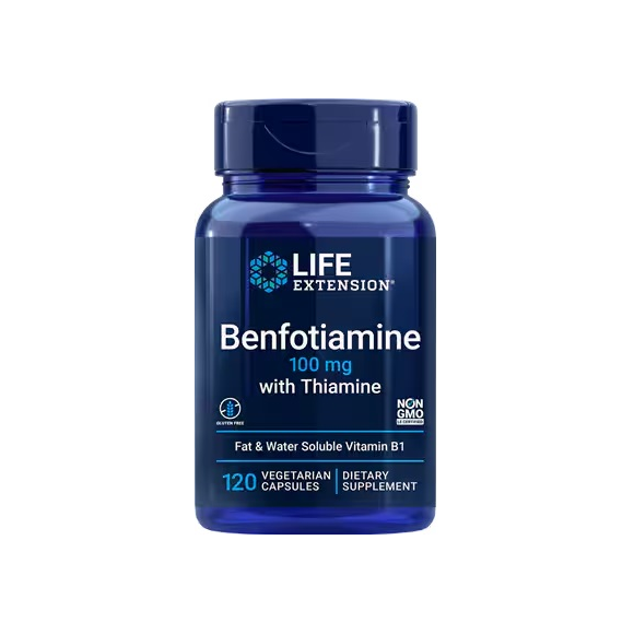 Life Extension Benfotiamine with Thiamine 100 mg 120 vcaps