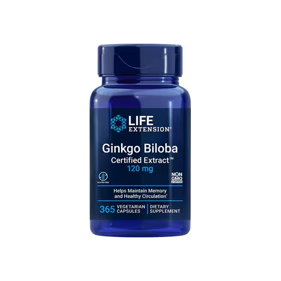 Life Extension Ginkgo Biloba Certified Extract™ 120 mg 365 vcaps