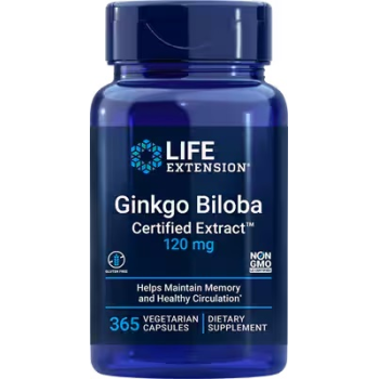 Life Extension Ginkgo Biloba Ekstrakt 120 mg 365 vcaps