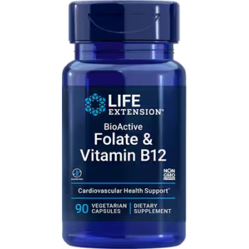 Life Extension BioActive Folate & Vitamin B12 90 vcaps