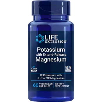 Life Extension Potassium with Extend-Release Magnesium 60 vcaps