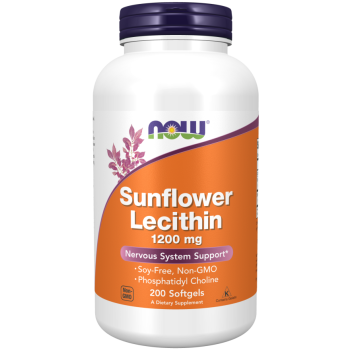 Now Foods Sunflower Lecithin 1200 mg 100 sgels