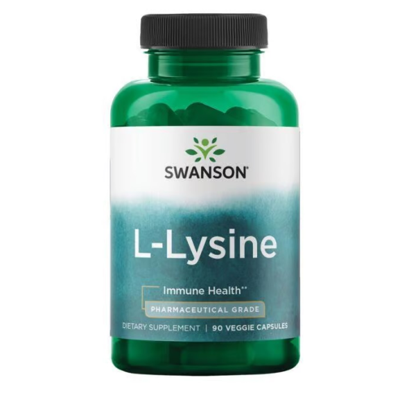 Swanson AjiPure L-Lysine - Pharmaceutical Grade 500 mg 90 vcaps