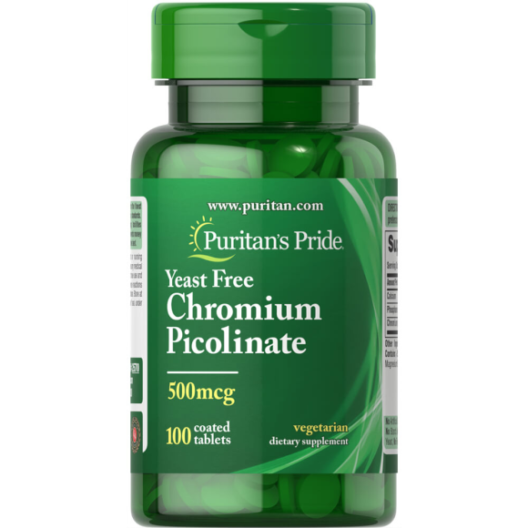 Puritan's Pride Pikolinian Chromu 500 mcg 100 tab.