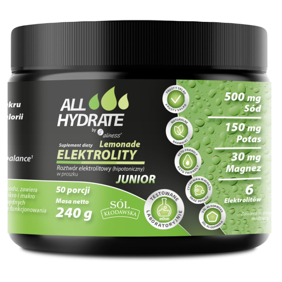 Aliness ALLHydrate Electrolytes JUNIOR Lemonade 240g