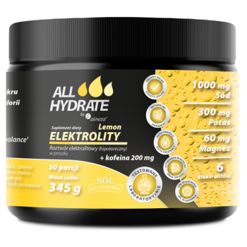 Aliness ALLHydrate Electrolytes Lemon + Caffeine 345g