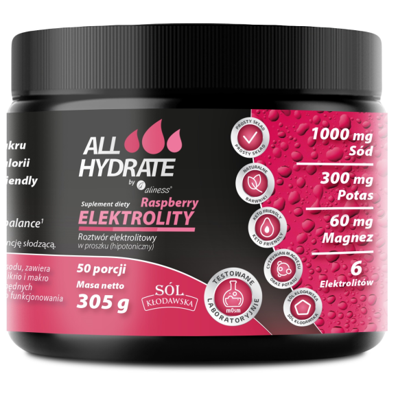 Aliness ALLHydrate Electrolytes Raspberry 305 g