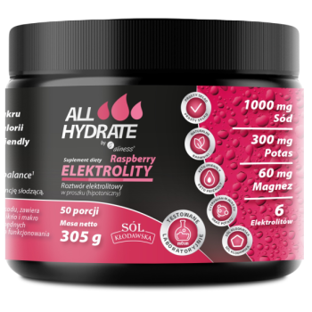 Aliness ALLHydrate Electrolytes Raspberry 305 g