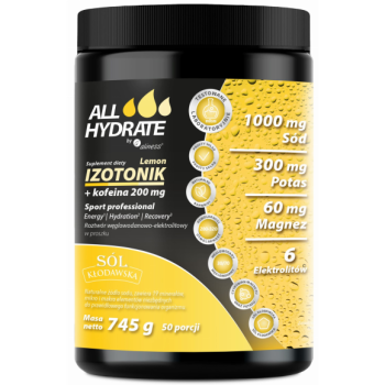 Aliness ALLHydrate Isotonic Lemon + Caffeine 745g