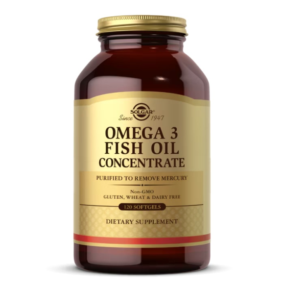 Solgar Kwasy Omega 3 (koncentrat rybny) 120 sgels